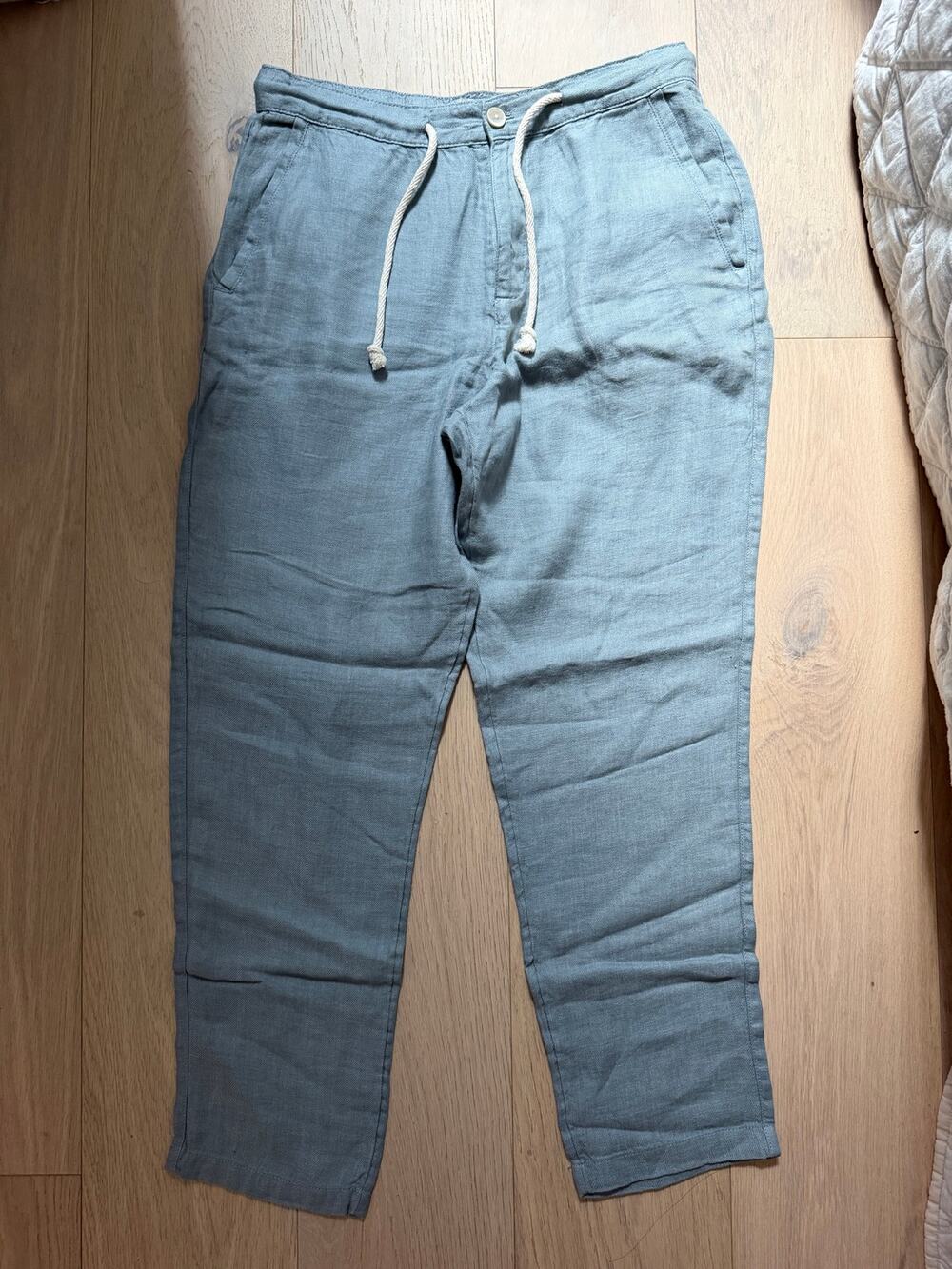 ZARA Men’s Linen Drawstring Pants Size 31